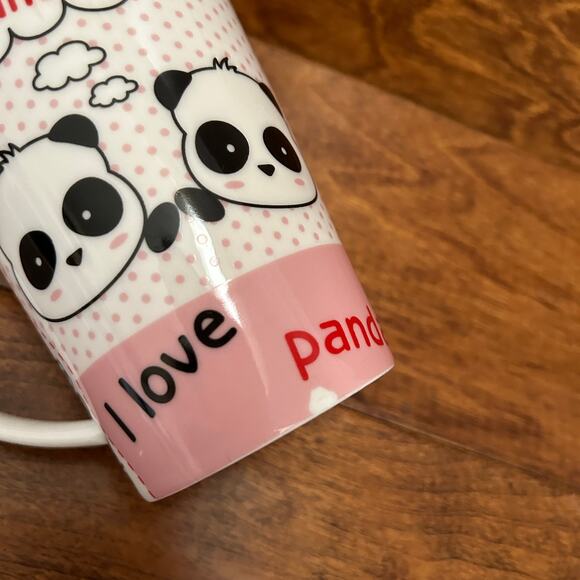 I LOVE PANDA Ceramic Mug with SilIcone Top - Picture 2 of 4